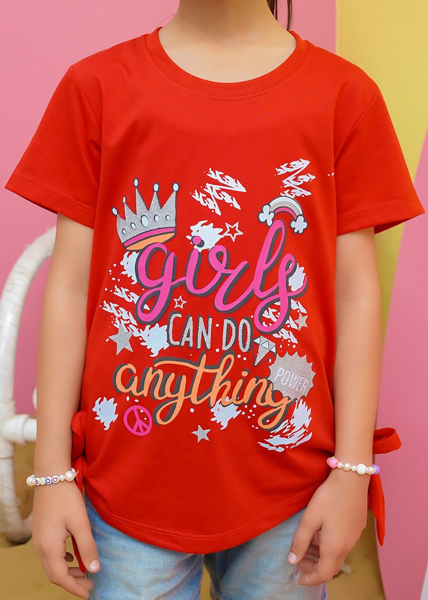 Modest - Power Graphic Tee - Red - Jersey - 1 Piece