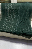 Designs By Amina - Handwork Beautiful Mukesh work - Bamber Chiffon - 2 Piece - Unstitch - 07