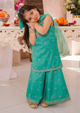 Modest - Cotton Lawn Embroidered Sharara For Girl - 3 Piece