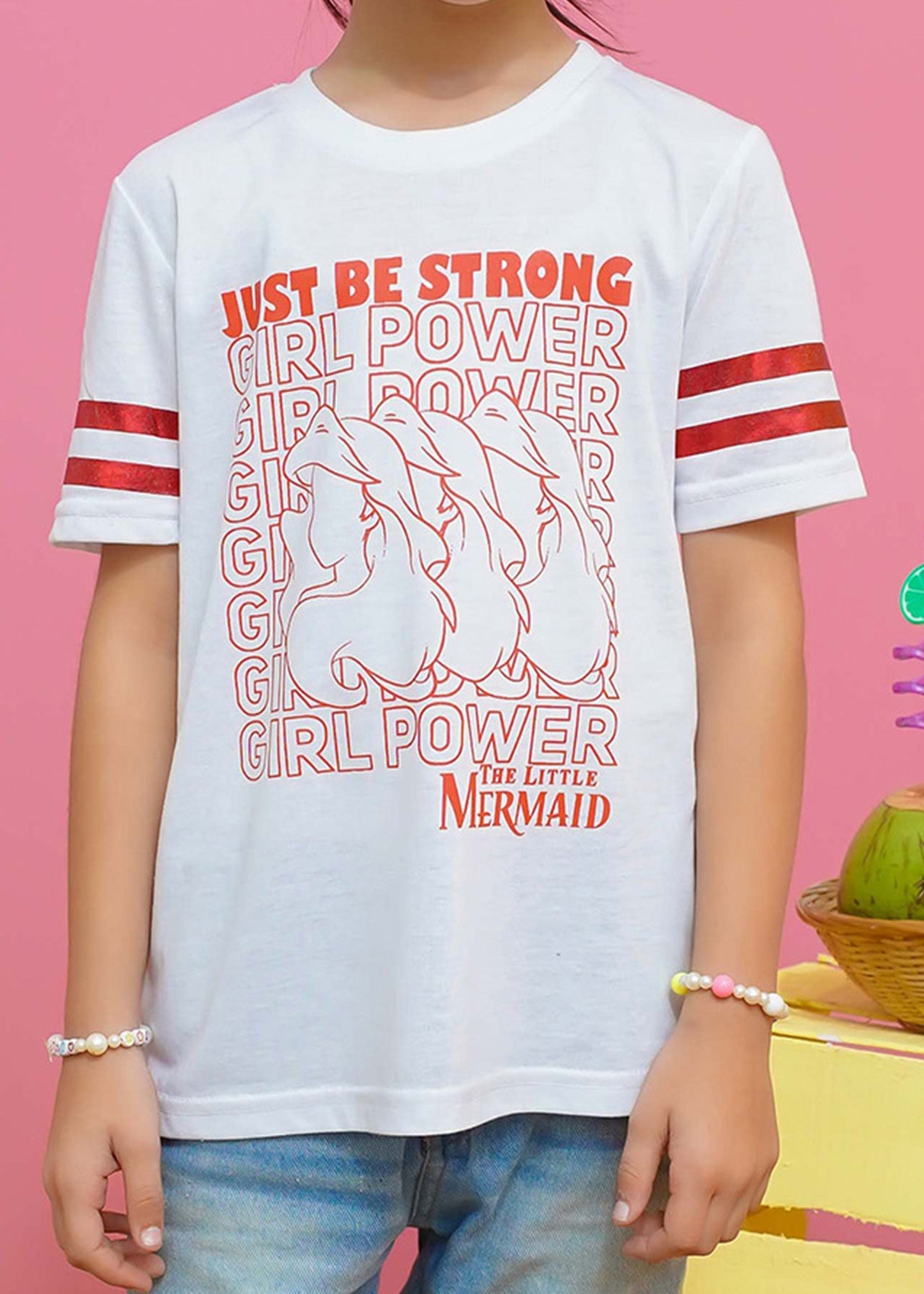 Modest - Girl Power Graphic Tee - White - Jersey - 1 Piece