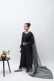 Alifyay - Black - Cotton Silk - 3 Piece