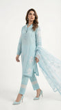 Reema Ahsan - Lumi Cora Cotton Suit For Women - Blue - 3 Piece