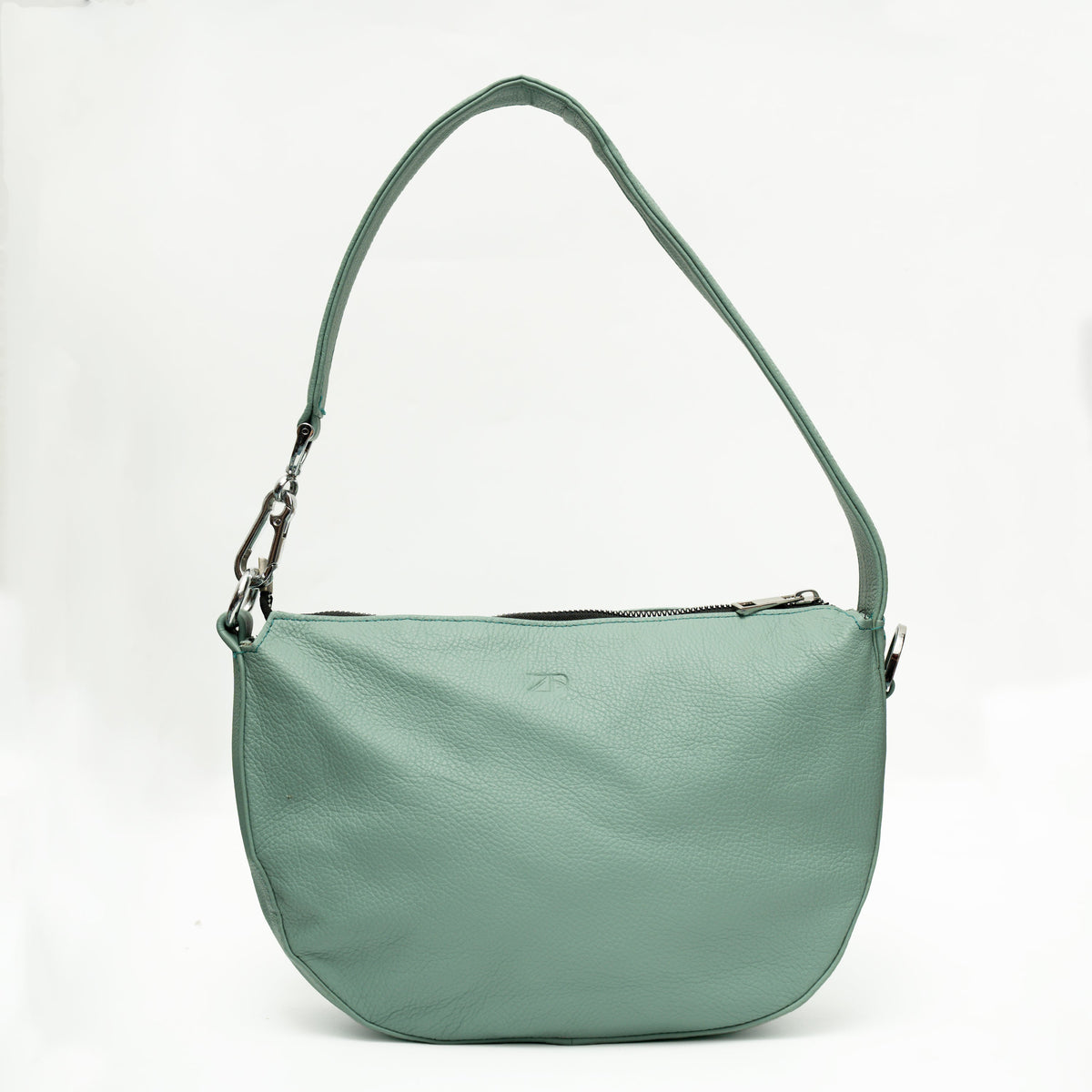 Zahraas Leather Hobo Shoulder Bag Green