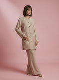 Gulabo - Sable Set Blended Cape Suit For Women - Biege - 2 Piece