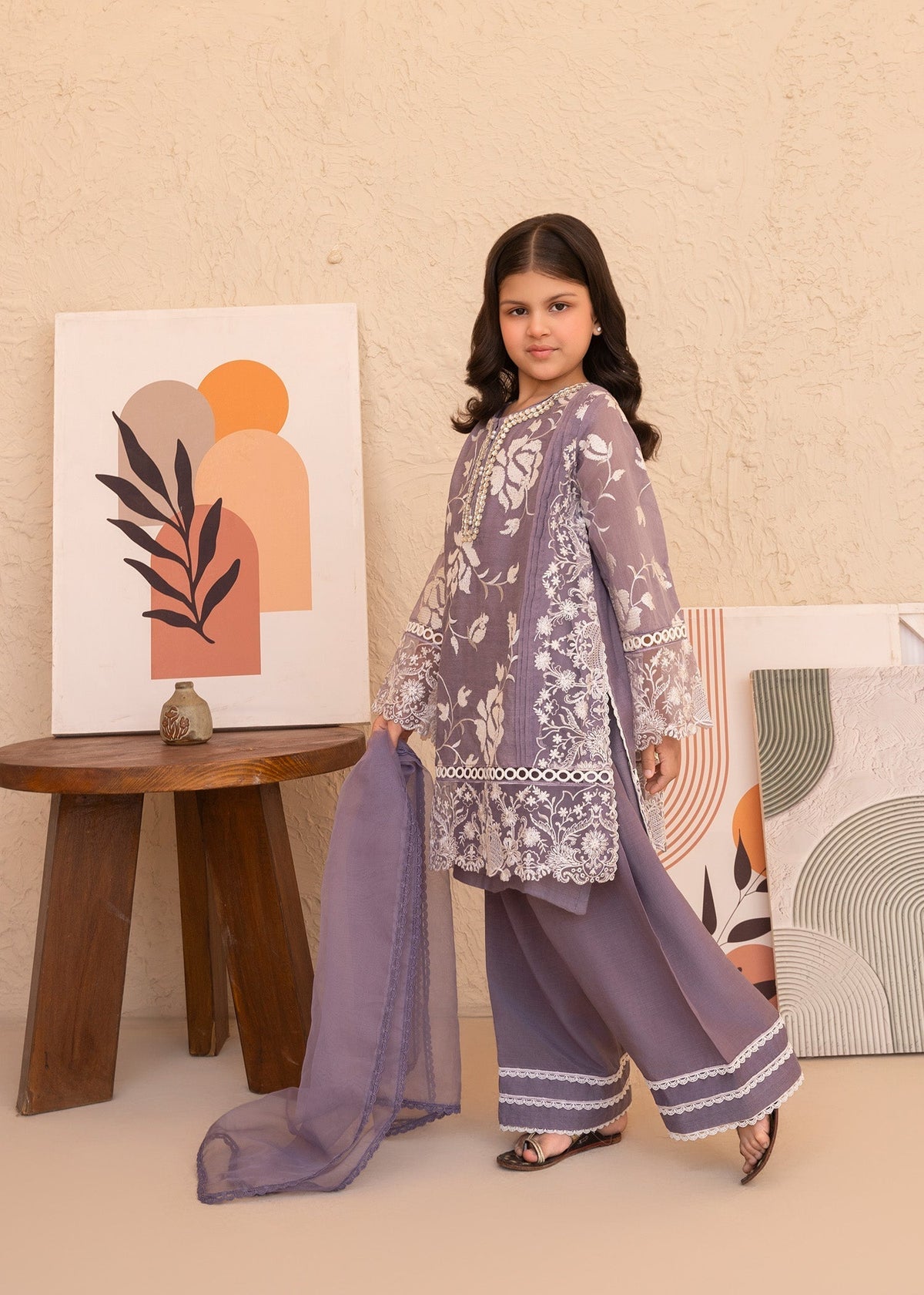 Laleen Noori 3 Piece Suit Purple