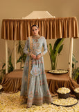 Sara Jahan - Rang E Bahar Chiffon Embroidered Suit For Women - Powder Blue - 3 Piece