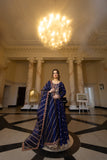 Kaanchi London - Neeli Organza Pishwas For Women - Blue - 2 Piece