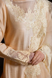 Kaanchi London - Laibah Raw Silk Suit For Women - Peach - 3 Piece