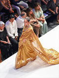Pinktree GHASHANG Saree Gold 2 Piece