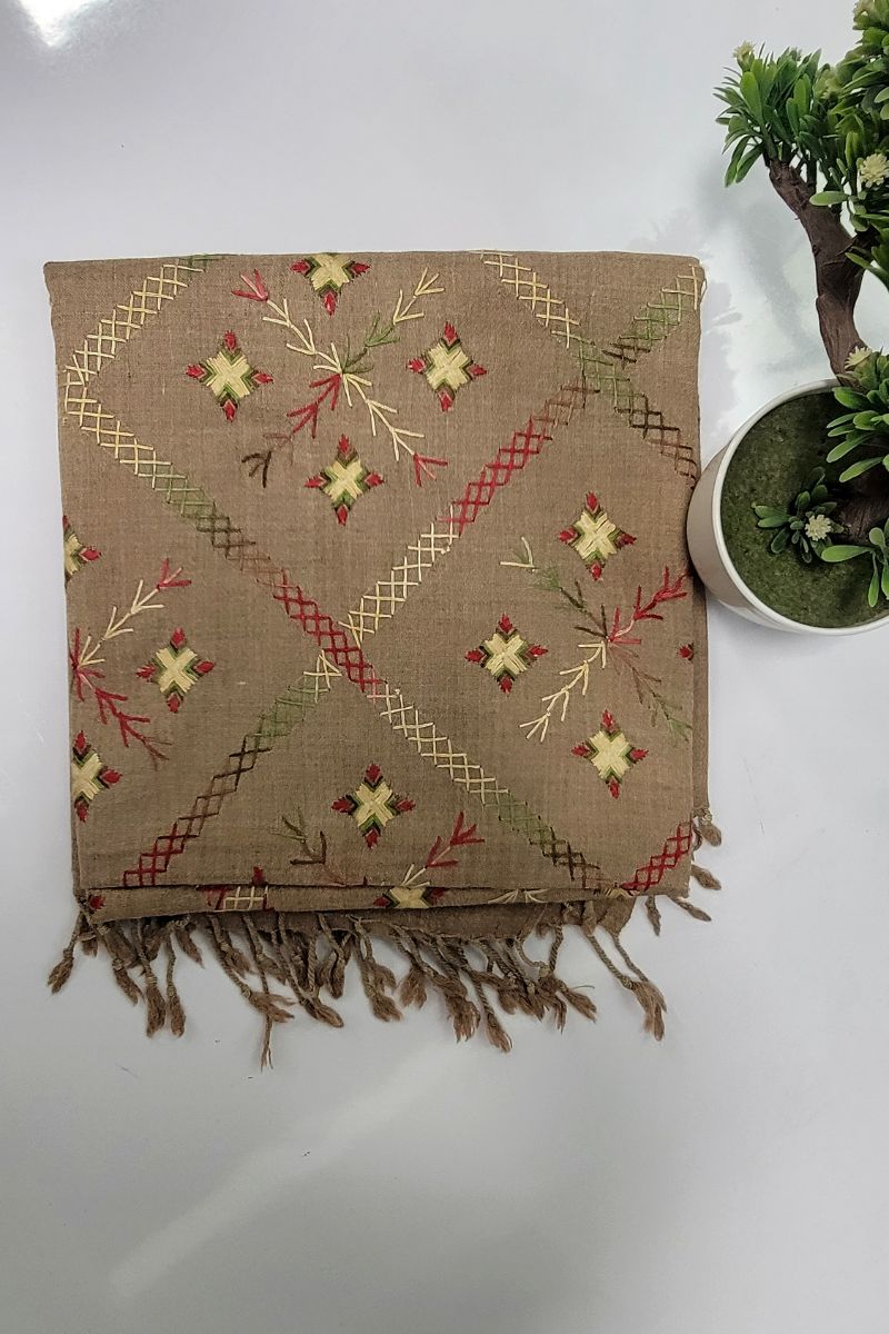 Designs by Amina - Hand Work - Wool - Shawl - 1 Piece - 0027