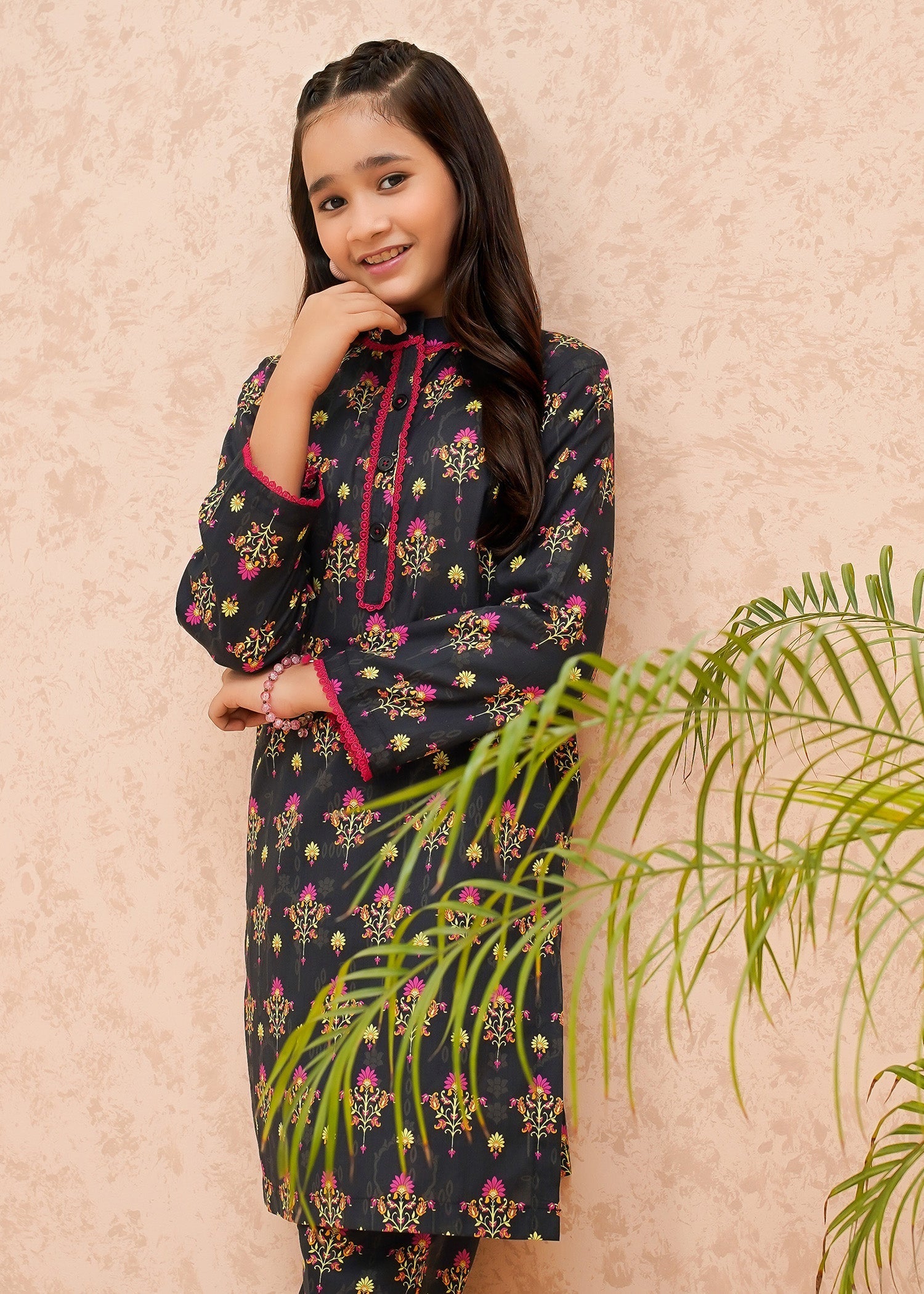 Modest - Black Rose - Lawn - Black - 2 Piece