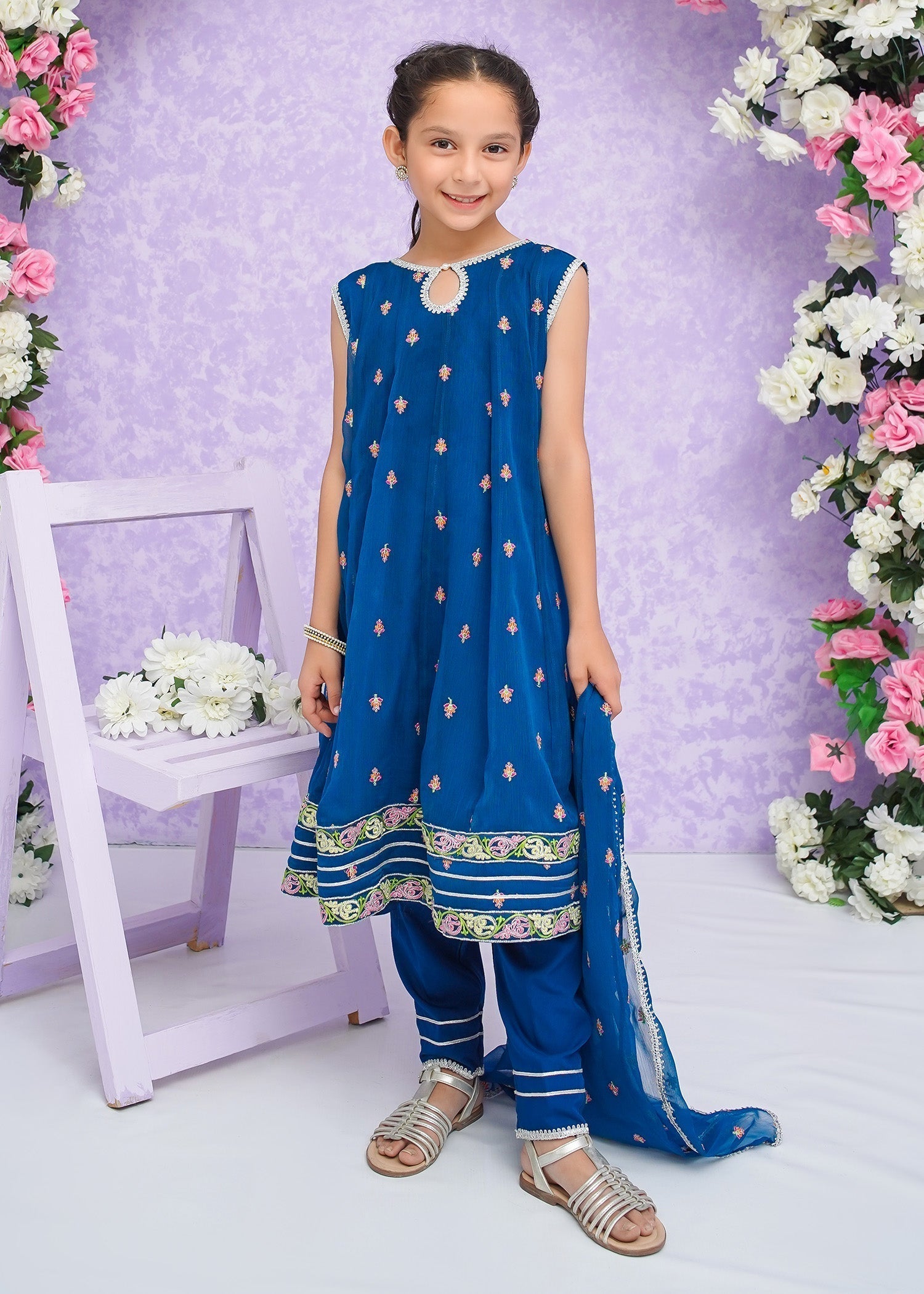 Modest - Zooni - Crinkle - Blue - 3 Piece