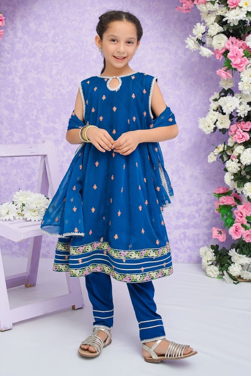 Modest - Zooni - Crinkle - Blue - 3 Piece
