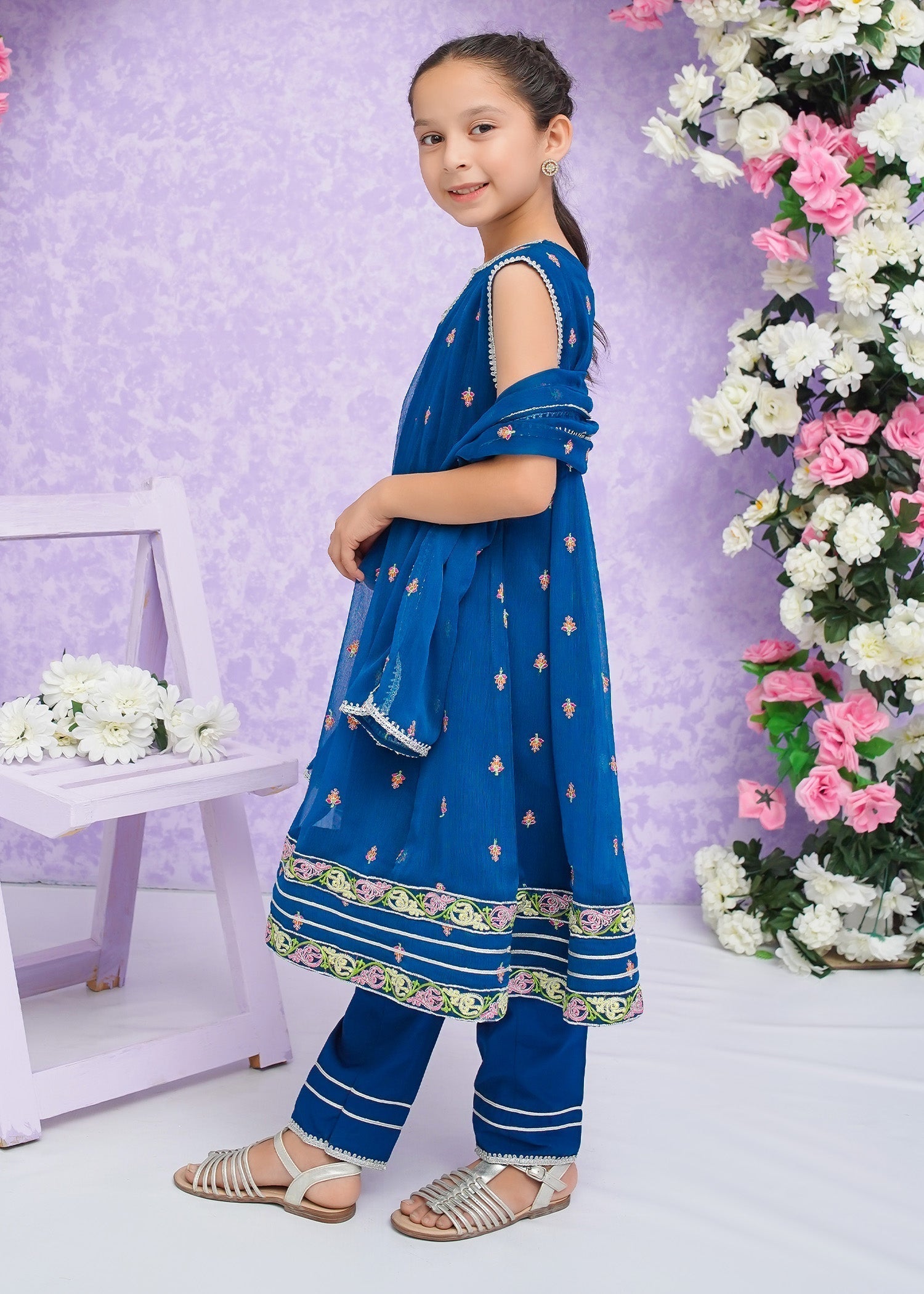 Modest - Zooni - Crinkle - Blue - 3 Piece