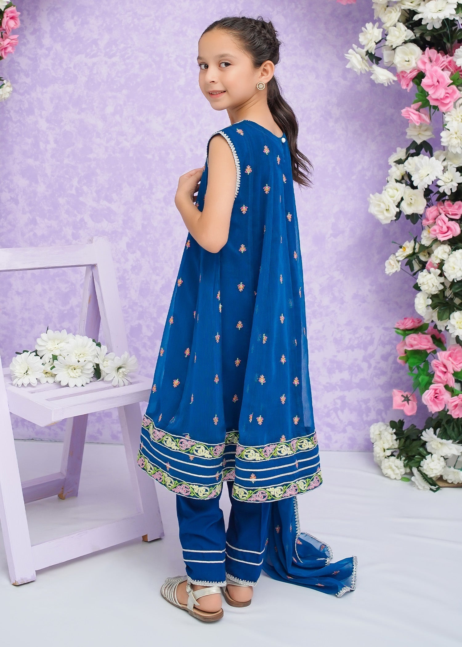 Modest - Zooni - Crinkle - Blue - 3 Piece