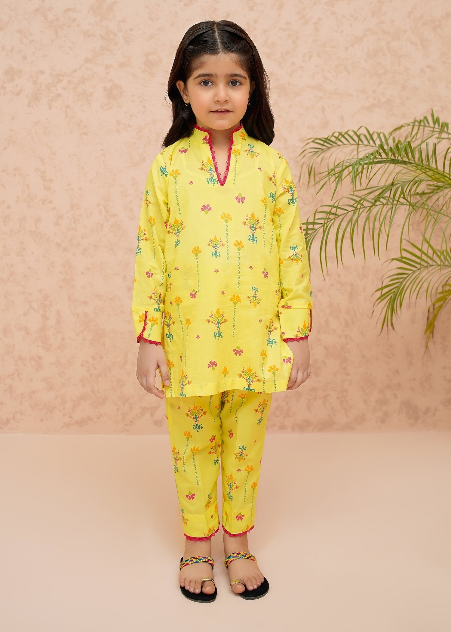 Modest - Mango Mist - Lawn - Yellow - 2 Piece