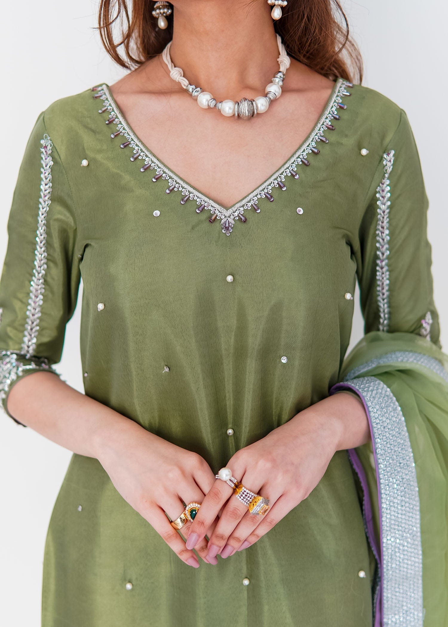 Allure by Ih - AYLA - Katan Silk - Matcha Green - 3 Piece
