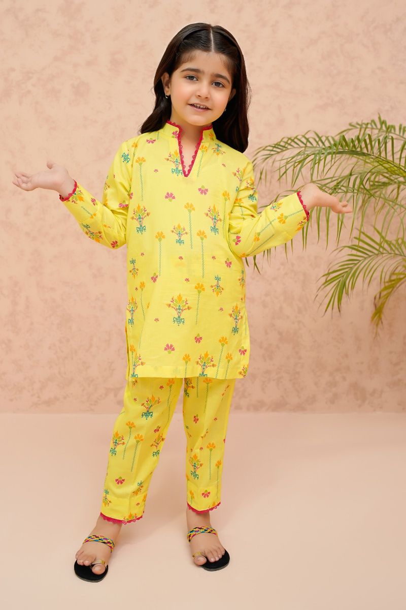 Modest - Mango Mist - Lawn - Yellow - 2 Piece