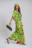 Salahuddin Pasha - Silk Kaftan For Women - Green - 1 Piece