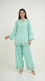 Reema Ahsan - Zira Lawn Suit For Women - Sea Green - 2 Piece