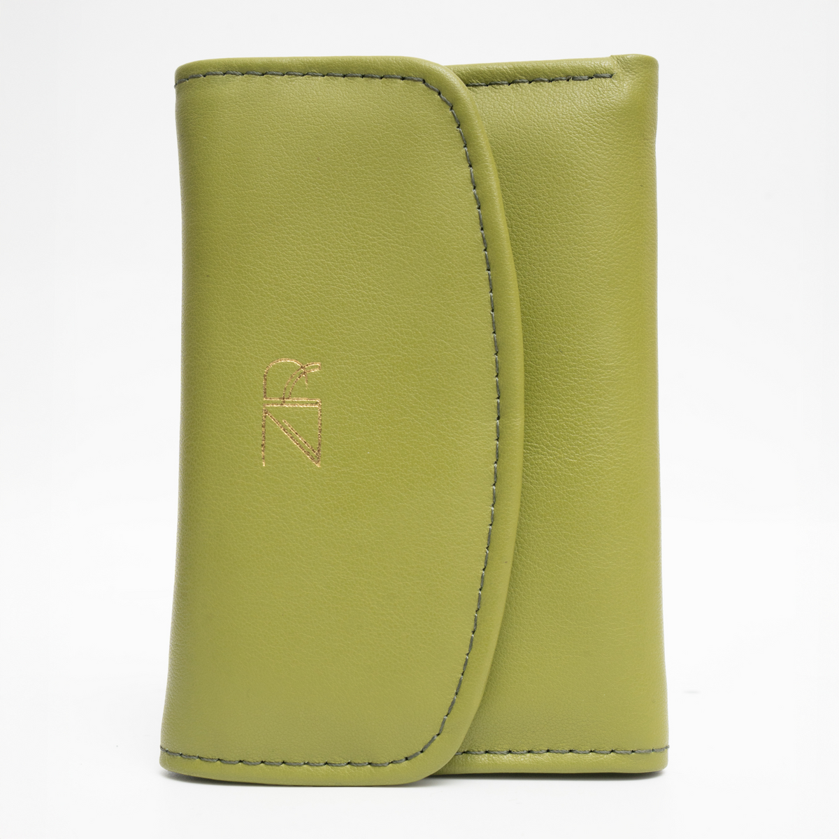 Zahraas Compact Leather Wallet Green