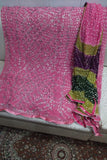 Designs By Amina - Mukesh Hand work - Pure Chiffon - 2 Piece Suit - shirt and dupatta - 2