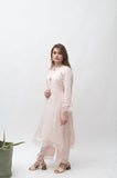 Alifyay - Peach - Cotton Silk - 3 Piece