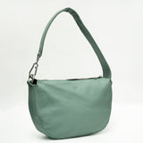 Zahraas Leather Hobo Shoulder Bag Green