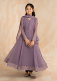 Laleen Guddiya Pishwas Purple 3 Piece