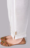 Oaks - Women White Viscose Trouser  - 1 Piece