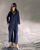Ombrella - Navy blue- Aylin Suit For Women - 2 Piece