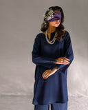Ombrella - Navy blue- Aylin Suit For Women - 2 Piece