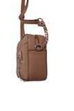 Pre-Loved Treasures - DKNY Light Brown CLEO Leatherette Top Zip Camera Big | Like New