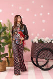 Musferah Saad - Polka Panache Printed Silk Suit For Women - 3 piece