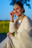 Zahra Ahmad - ST-173B - Off White - Raw Silk - 3 Piece