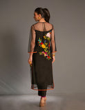 Salahuddin Pasha - Look 5 Silk Suit For Women - Black - 2 Piece