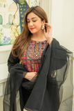 Zahra Ahmad - ST-174 - Black - Lawn - 3 Piece