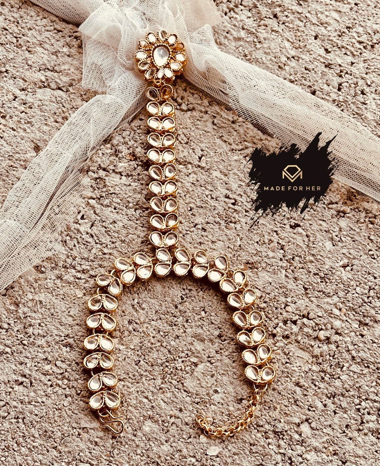Made for Her - Kundan Anja Haathphool - KMW1011