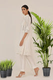 Rizwan Beyg - Selini White Shirt - Irish Linen - White - 2 Pieces