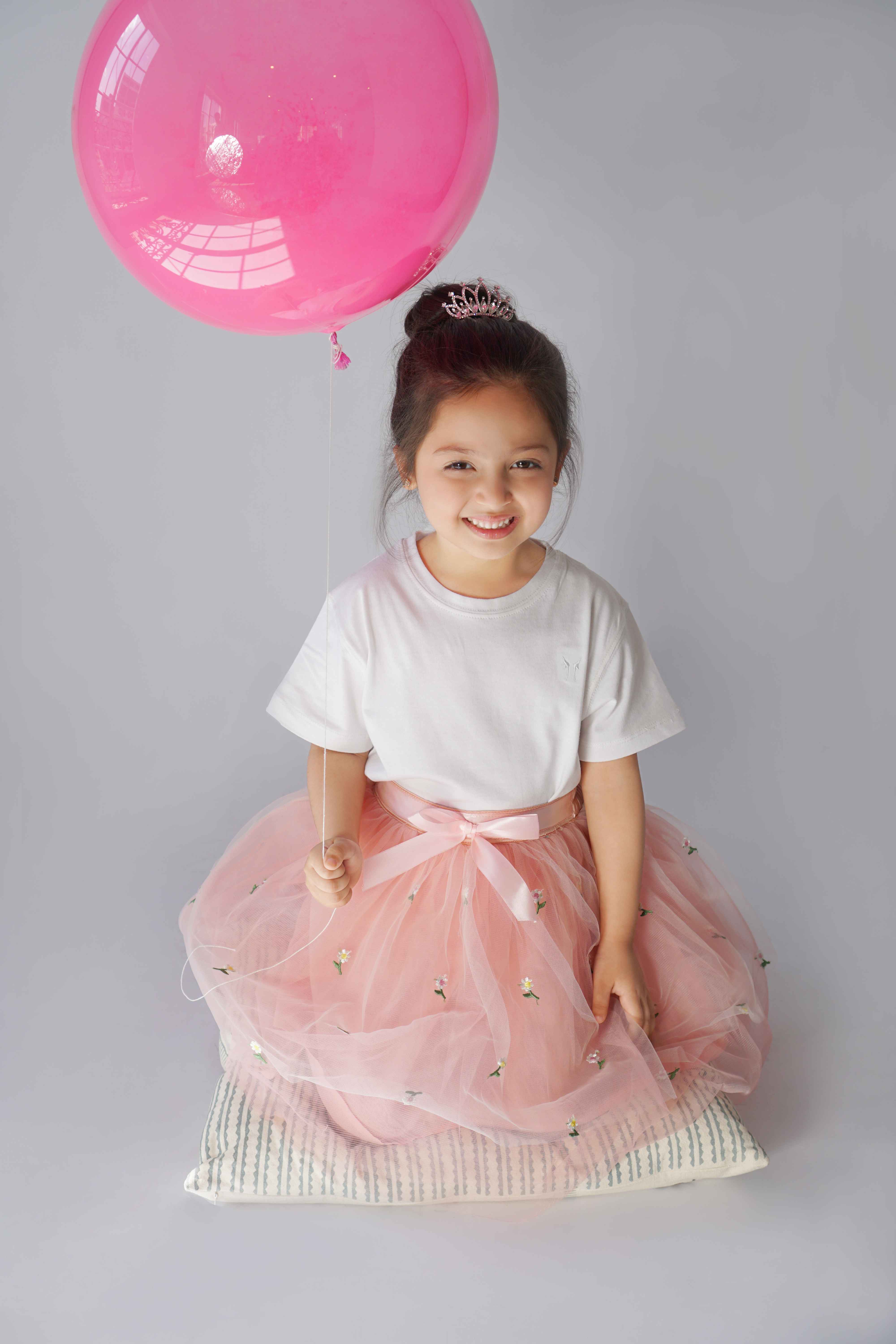 Hummingbirdspk - Ballerina Princess Embroidered Skirt - 1 Piece