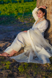 Zahra Ahmad - ST-173B - Off White - Raw Silk - 3 Piece