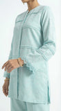 Reema Ahsan - Besma Self Jaquard Suit For Women - Sky Blue - 2 Piece