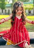 Modest - Net Embroidered Suit For Girl -  3 Piece