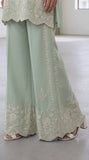 Reema Ahsan - Nour Georget Suit For Women - Light Green - 3 Piece
