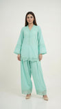 Reema Ahsan - Zira Lawn Suit For Women - Sea Green - 2 Piece