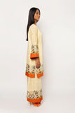Gulenoor The Samarkand Sundown Co-ord set Cream 2 Piece