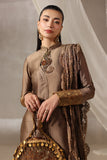 Musferah Saad - Brûlée Tissue Silk Suit For Women - 3 piece