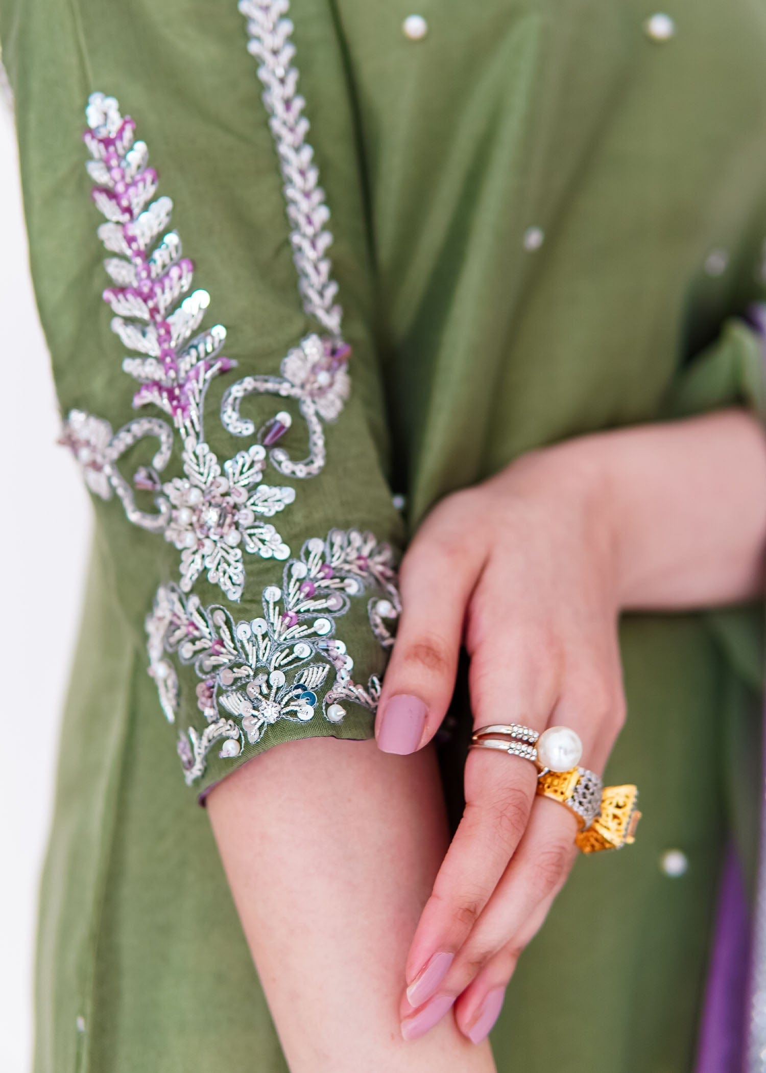 Allure by Ih - AYLA - Katan Silk - Matcha Green - 3 Piece