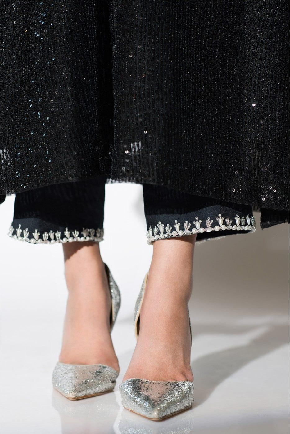 Insia Sohail - Myza - Black - Embroidered - 3 Piece - Studio by TCS