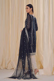 Rizwan Beyg Design - Muradabad - Organza Net - Navy Blue - 2 Piece